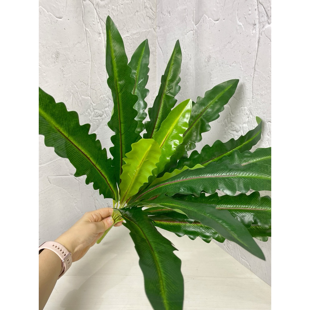 Tanaman pakis gelombang cinta palsu plastik artificial dekorasi