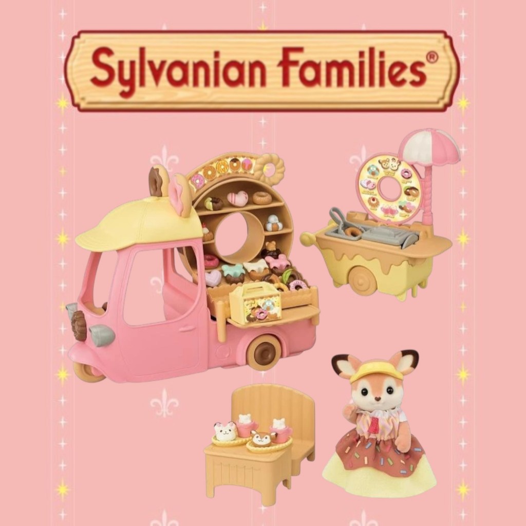 Sylvanian Dip Dip Donuts Wagon with Deer Mother Primrose 5808