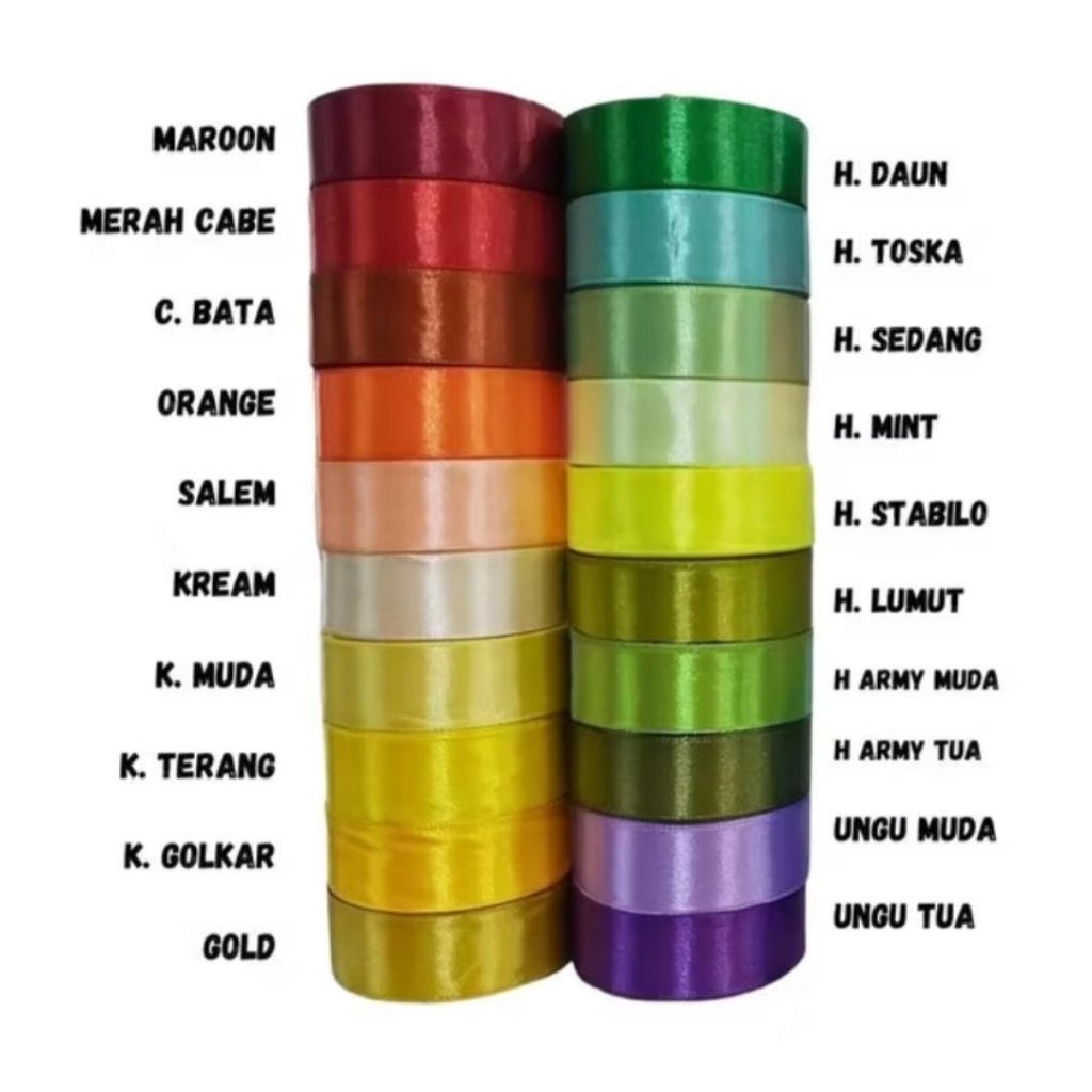 

Pita Satin 3/4 INCH / 2 CM