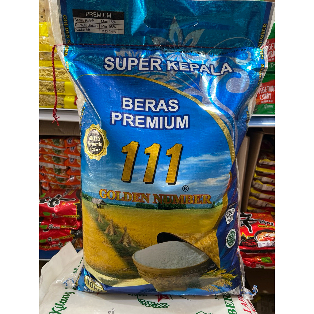 

beras premium golden number 111 10kg
