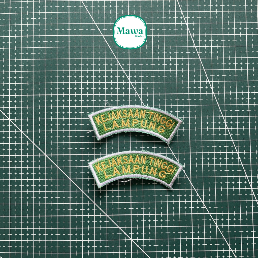 Bordir Kejaksaan Tinggi Lampung / Bordir Logo Kejaksaan / Emblem Patch Kejaksaan Lampung