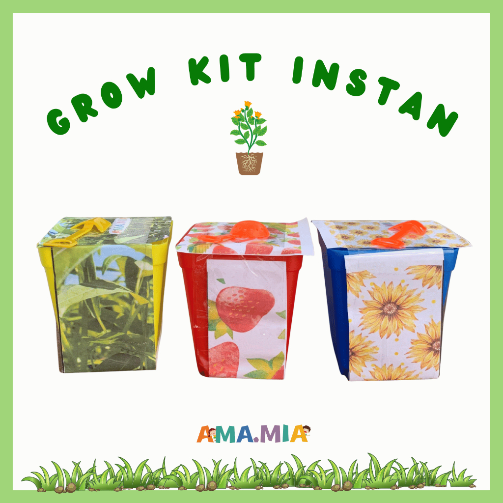 

Kid Gardening Kit Mainan Edukasi Montessori Grow Your Art Hampers Ulang Tahun Melukis dan Menanam DIY Berkebun Sayur Souvenir Grow Kit Menanam Anak (Ready Stok)
