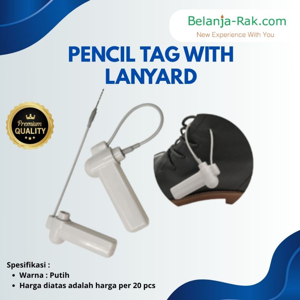 

Pencil Tag With Lanyard Sensor Tag Baju Dengan Lanyard Pin isi 20 pcs