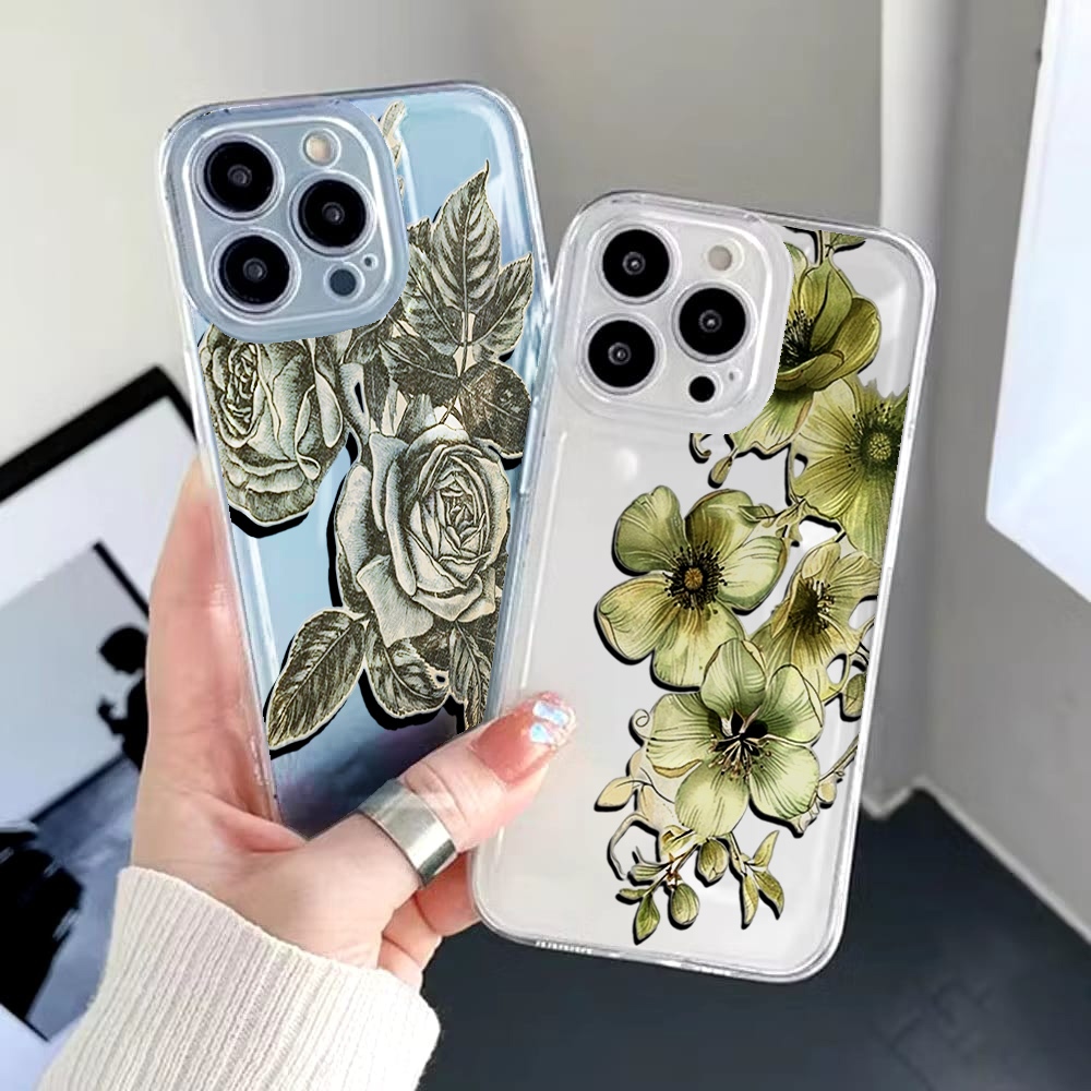 Clear case glossy for iphone 11 12 13 14 15 16 XR X XS - BUNGA - BU01 - TYPE LAIN CHAT ADMIN