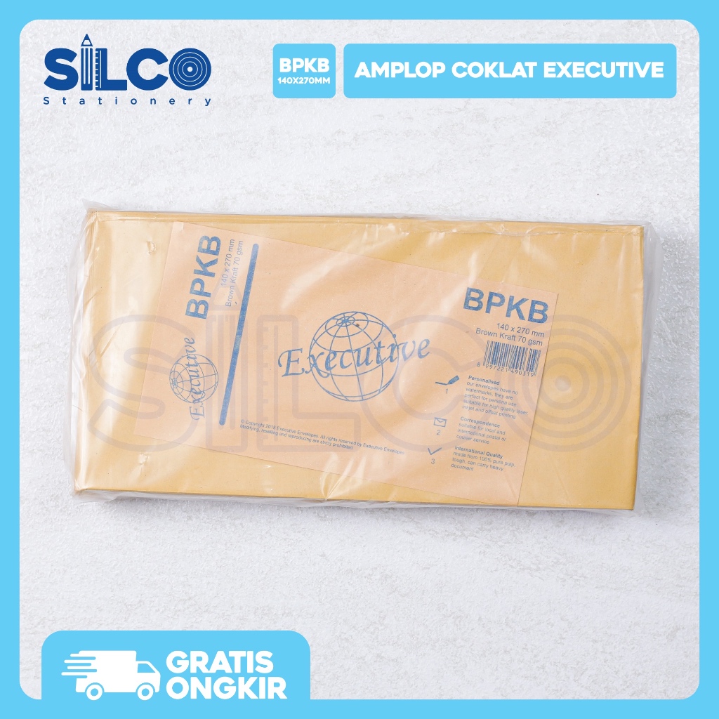 

Amplop Coklat EXECUTIVE BPKB 140X270MM [PACK]
