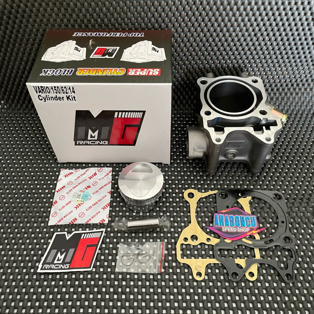 BLOK SEHER BORING KOMPLIT BORE UP VARIO 150 125 ESP LED PCX 150 NEW ADV 150 VARIO 125 62MM 63MM CAST