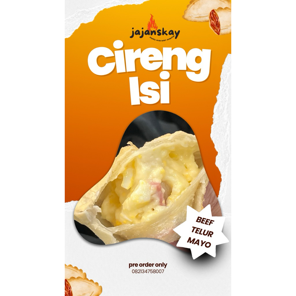 

Cireng Isi beef telur mayo