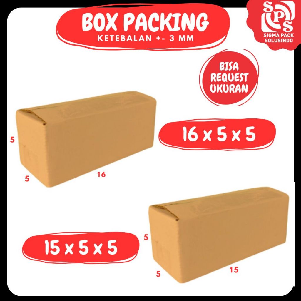 

Box Packing 15x5x5 / 16x5x5 A1 / Kardus 15x5x5 / 16x5x5 / Dus botol 15x5x5 / 16x5x5 Kotak Kemasan