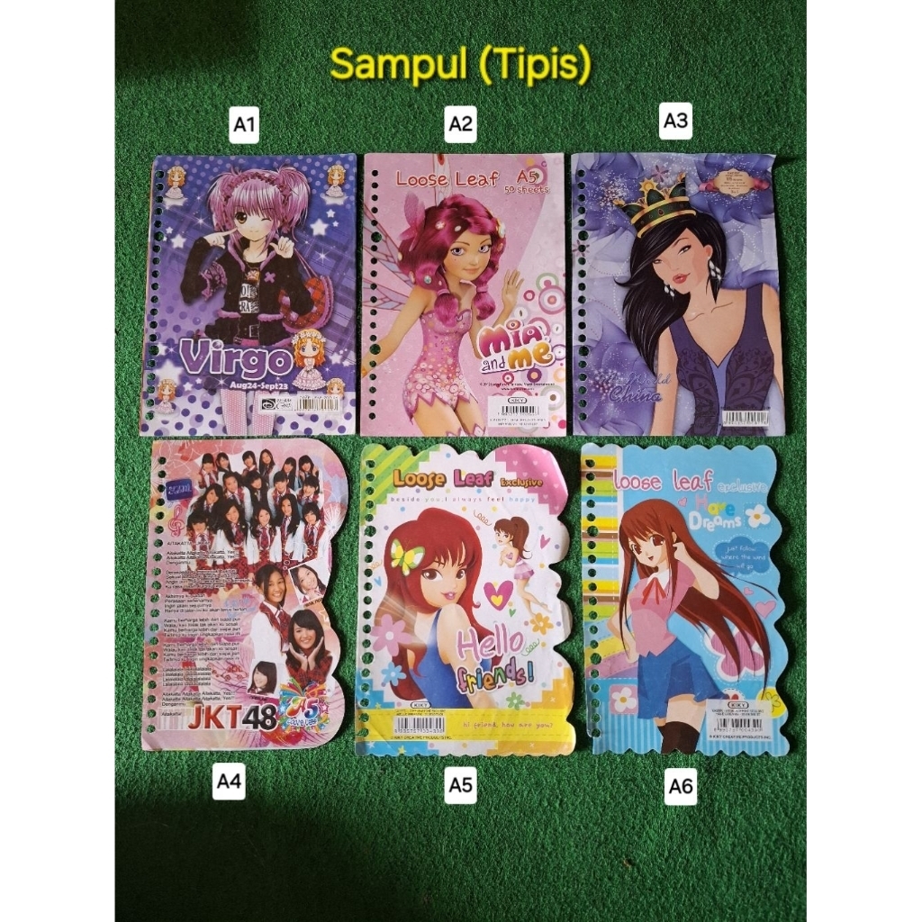 

[BACA DESKRIPSI!!] KERTAS BINDER KARAKTER EDISI SAMPUL/ PEMBATAS (PART 1)