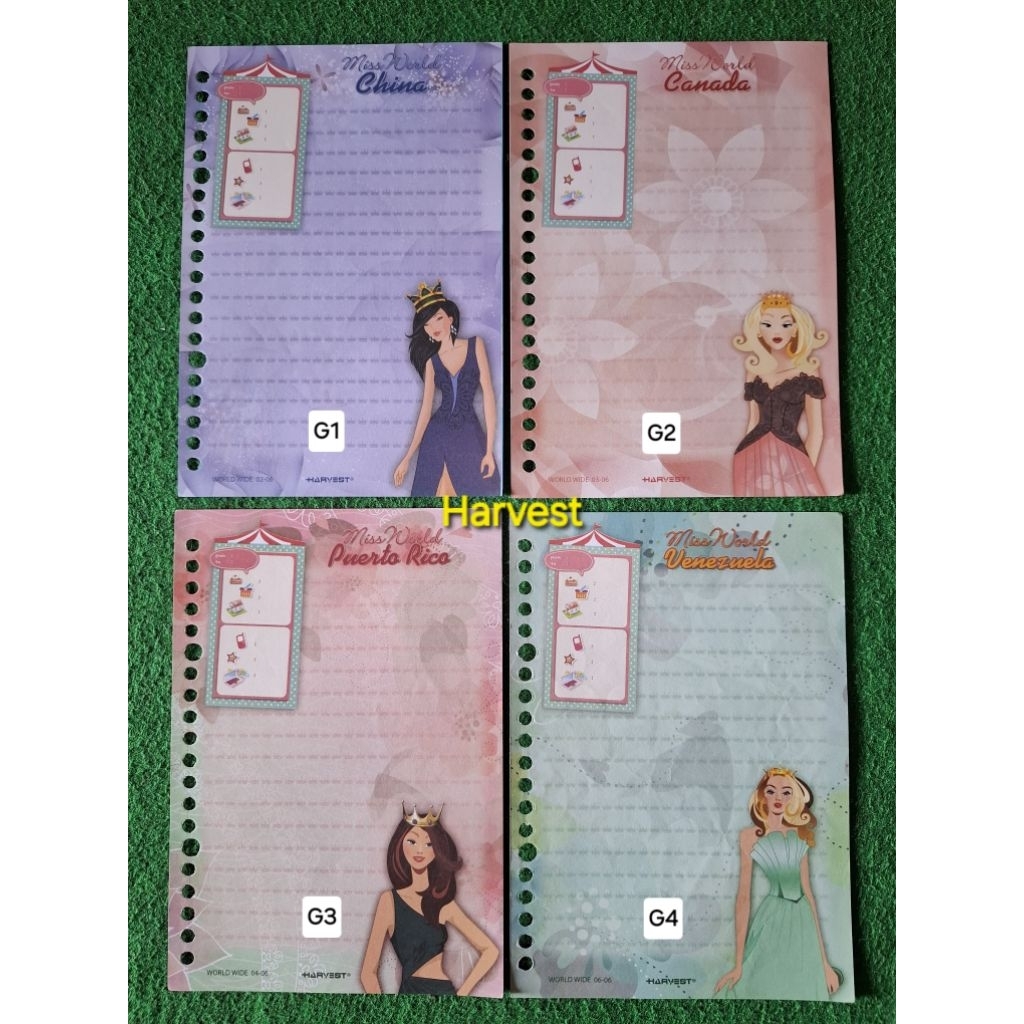 

[BACA DESKRIPSI!!!] KERTAS BINDER KARAKTER EDISI HARVEST (PART 2)