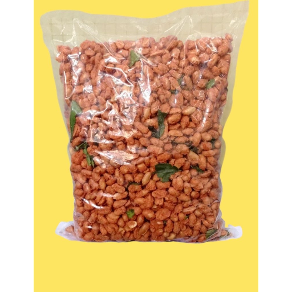 Kacang Lebaran Kacang Thailand 2,5 Kg TopNutz Kacang Bangkok Pedas Manis Daun Jeruk