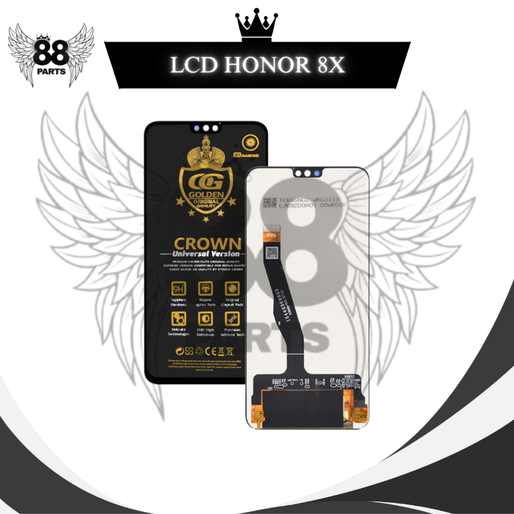 LCD HWI HONOR 8X TOUCHSCREEN FULL SET / LCD COMPLETE ORIGINAL LCD