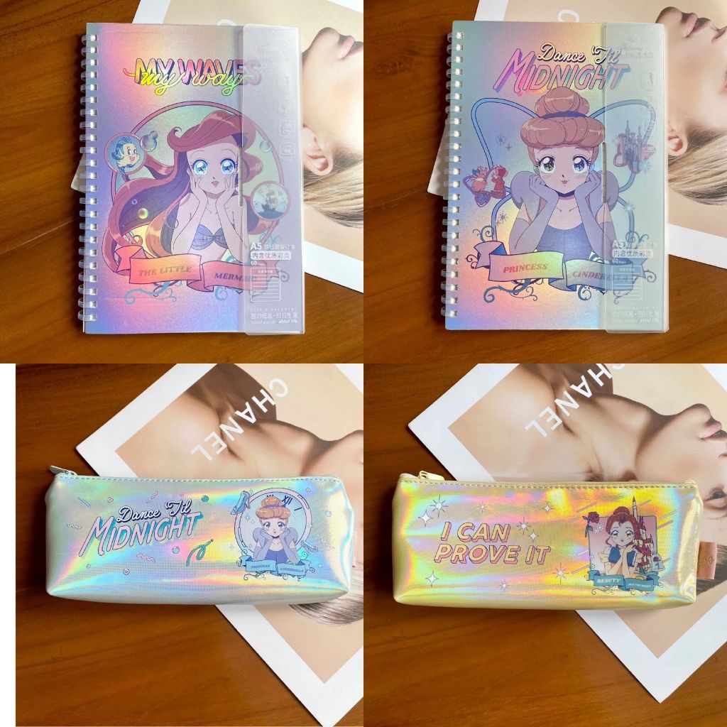 

Alat Tulis Buku Binder A7 Tempat Pensil Princess Buku Catatan Memopad Binder Tempat Pensil Snow White Cinderella Belle Ariel Unik Lucu Gift Hadiah Kado