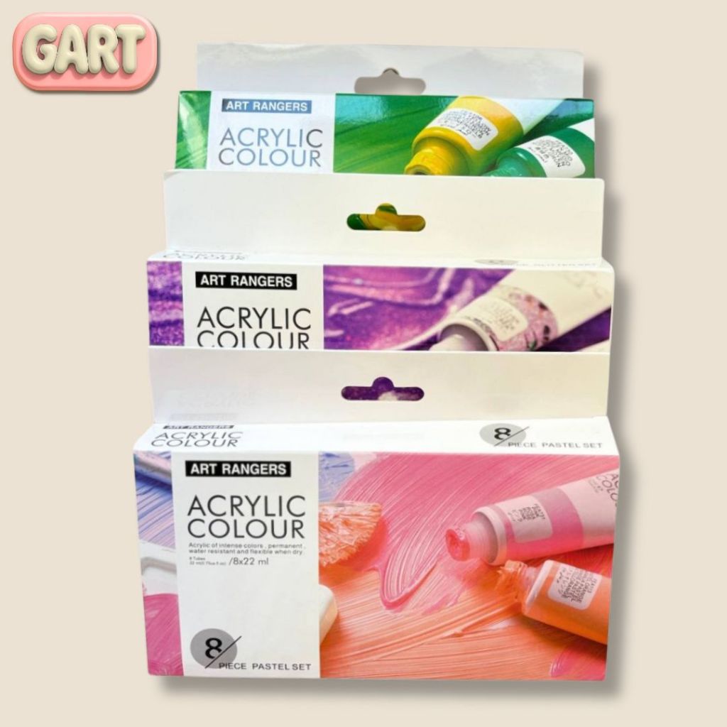 

CAT AKRILIK 8 WARNA - 8x22 ml ( Art Rangers ) - Cat Akrilik Warna Pastel - Acrylic Color
