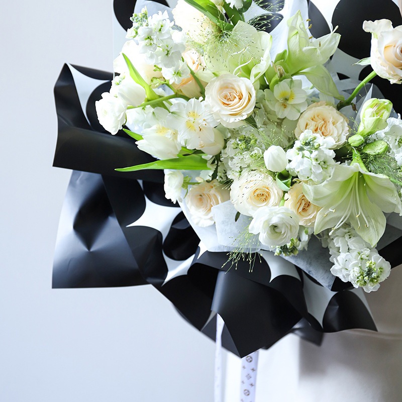 

Flower Wrapping Paper motif bintang Kertas Buket Bunga Cellophane Florist KB61