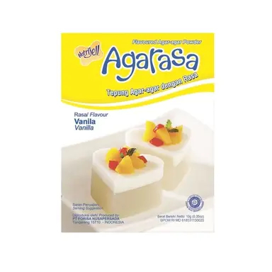 AGAR-AGAR AGARASA PLAIN/VANILLA 6 X 10 G LT