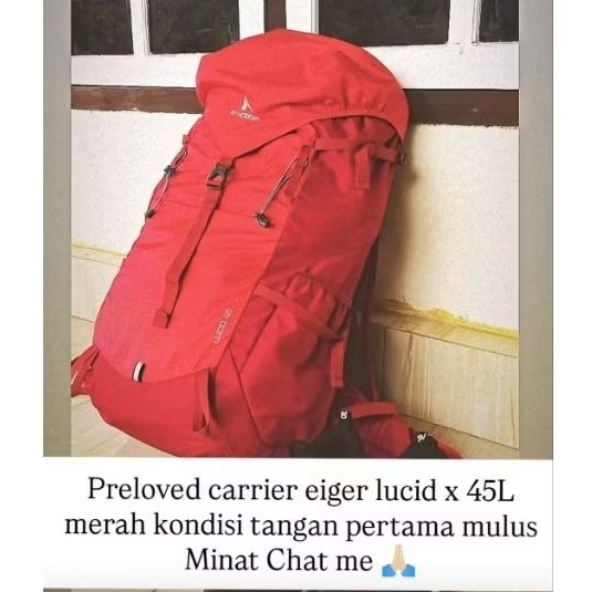 Preloved Carrier Eiger Lucid X 45L
