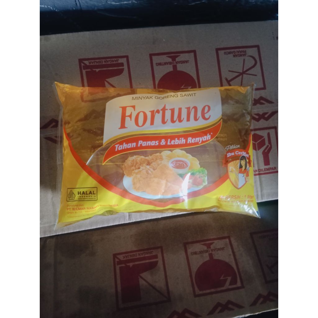

Minyak Goreng Fortune Bantal 1 Liter isi 12