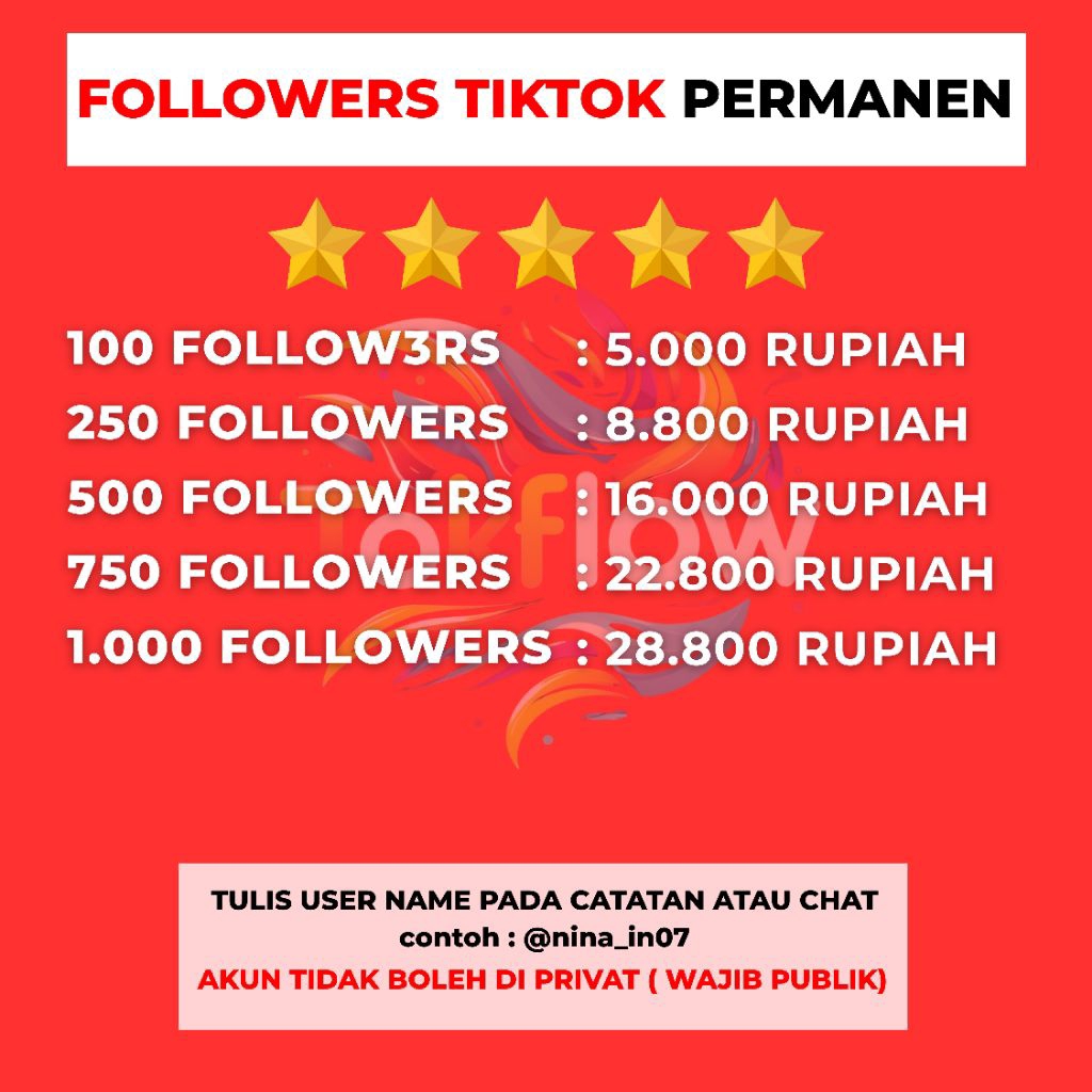 FOLLOWERS TIKTOK PERMANEN