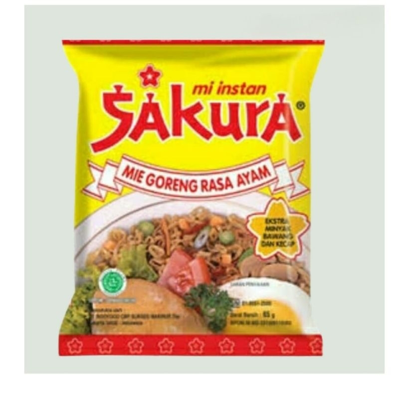 

MIE SAKURA - MIE INSTAN SAKURA GORENG | SOTO 1 DUS ISI 40