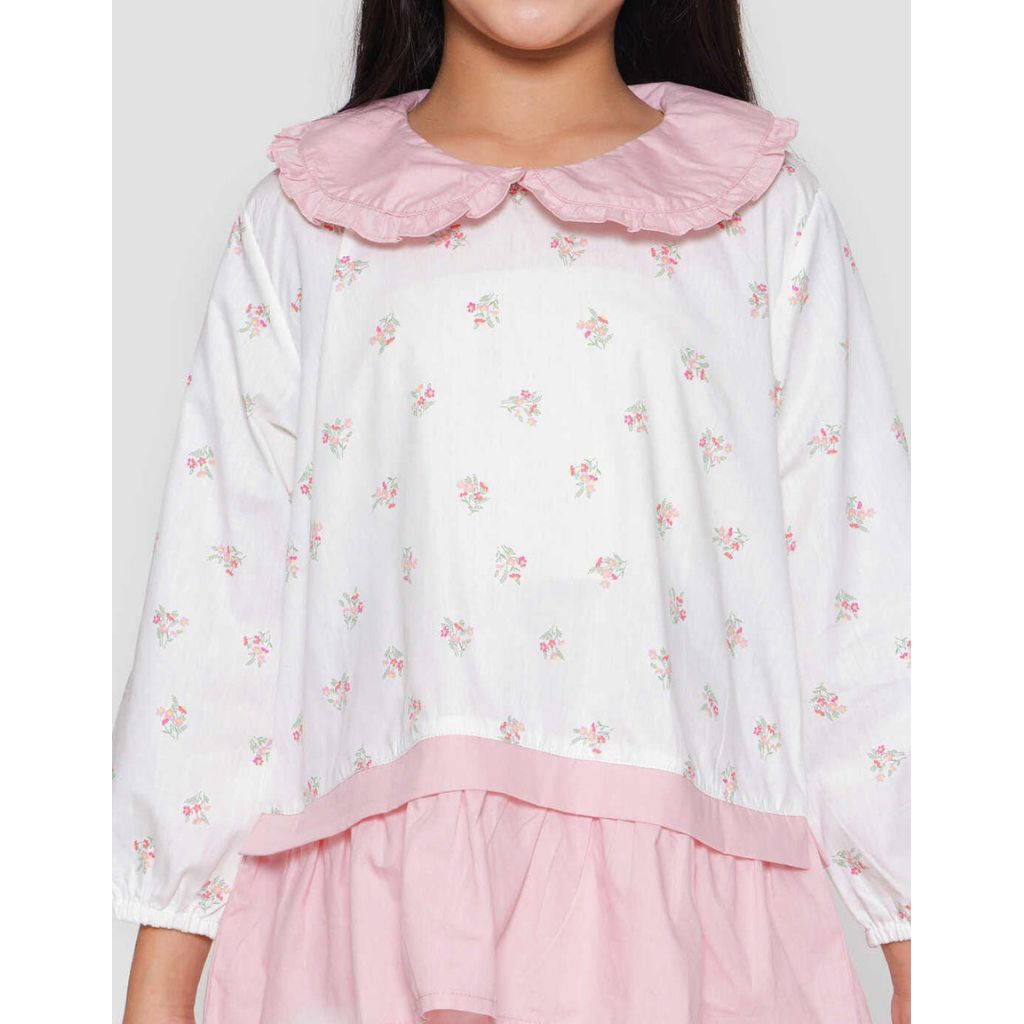 Little m atasan kemeja blouse anak perempuan ori little m