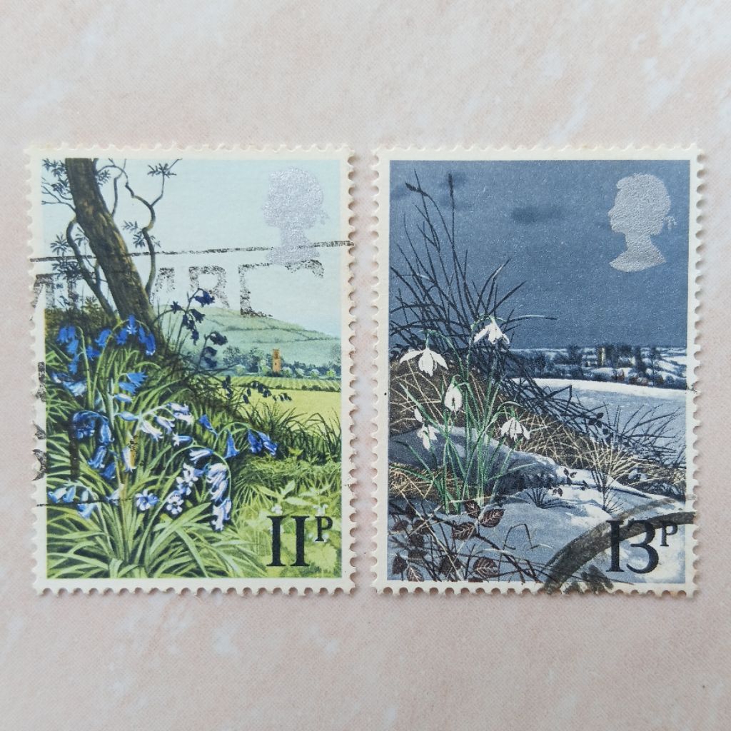 

Perangko Prangko Jadul Inggris UK Seri Spring Wild Flowers 2 Pcs 1979 - YN2648