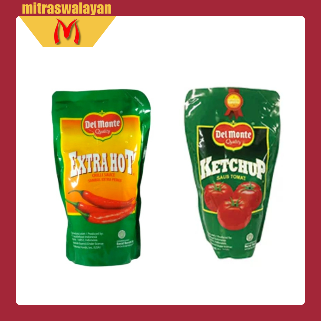 

Del Monte Saus Tomat dan Saus Sambal Extra Hot 1 KG