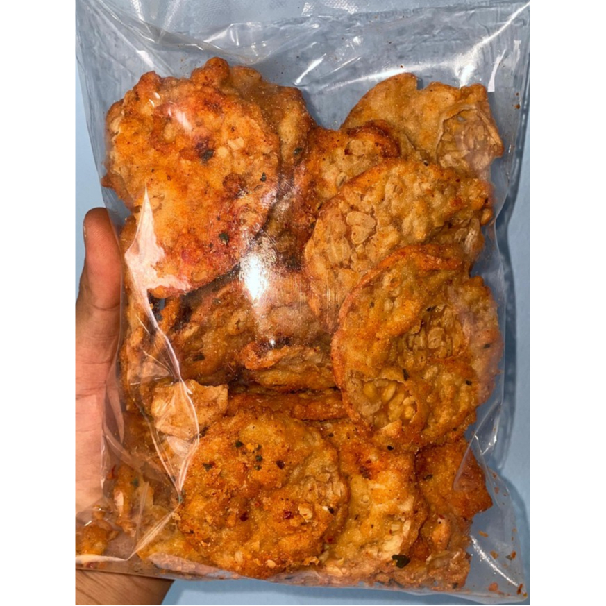 

250GR TEMPE TEPUNG BALADO PEDAS / KERIPIK TEMPE BALADO 250GR
