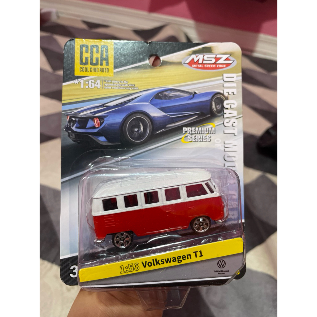 CCA Volkswagen T1 White Red License Premium Series Skala 1:56 Cool Chic Auto
