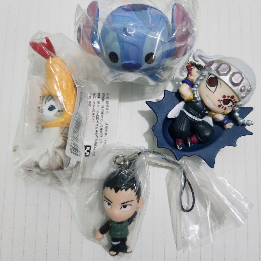 TRINKETS GACHA ORIGINAL MOFUSAND NARUTO DEMON SLAYER STICH