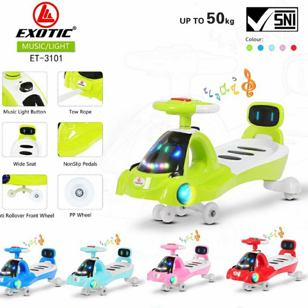Exotic - Swing Car ET 3106 Bebek / Swing Car ET - 3104 / Swing Car ET - 3101 / Swing Car Anak / Ride