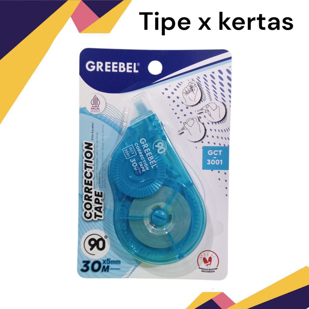

Tipe x kertas 30 meter Greebel