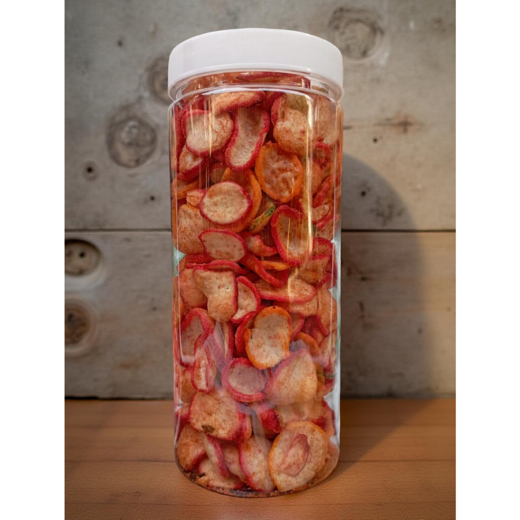 

Najaya snack-Kerupuk Seblak Kering/Kerupuk Bawang Pedas Kemasan Toples