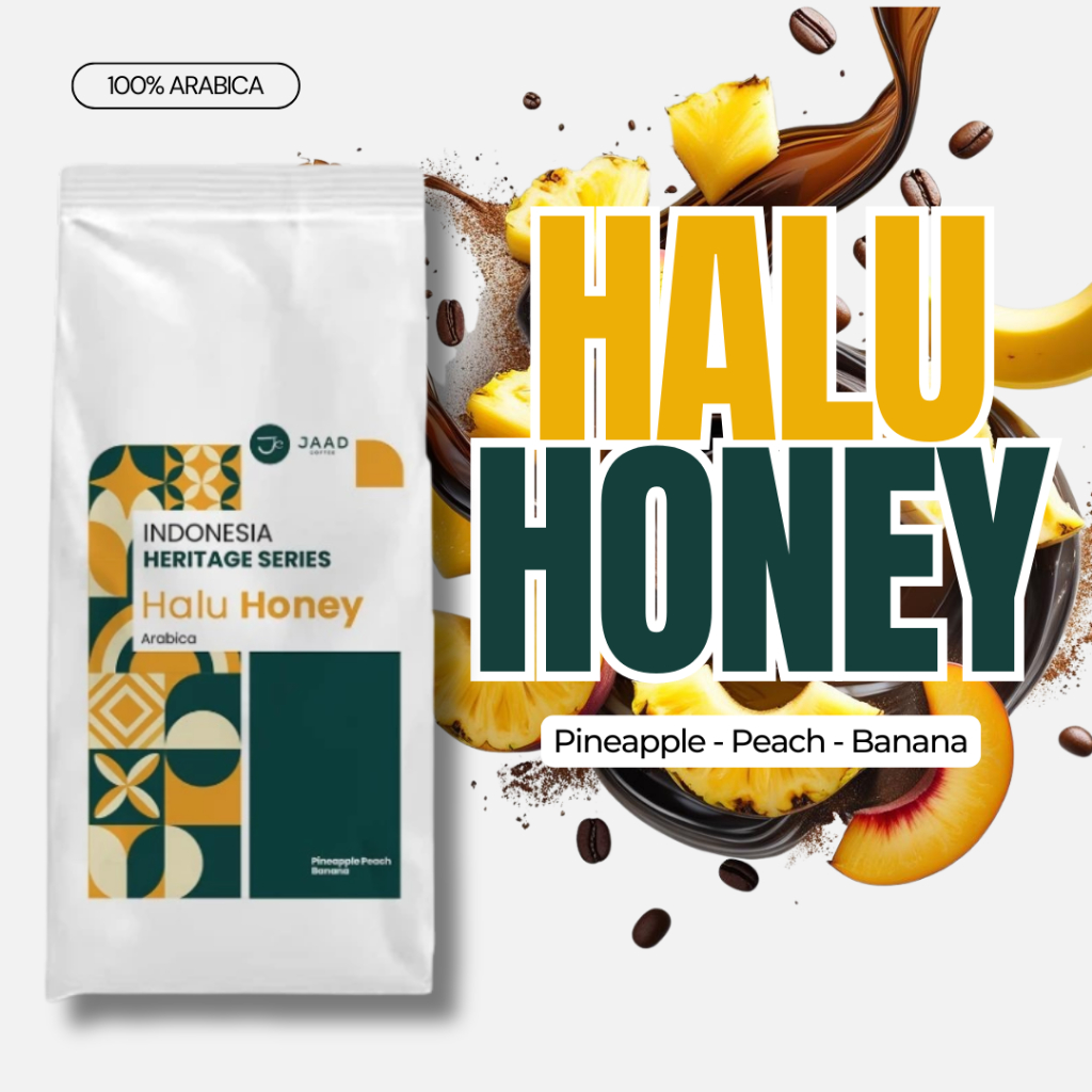 

Halu Honey 100gr 200gr 500gr - Indonesia Heritage Series Coffee Blend Premium Lokal - Kopi Bubuk Fresh Roasted