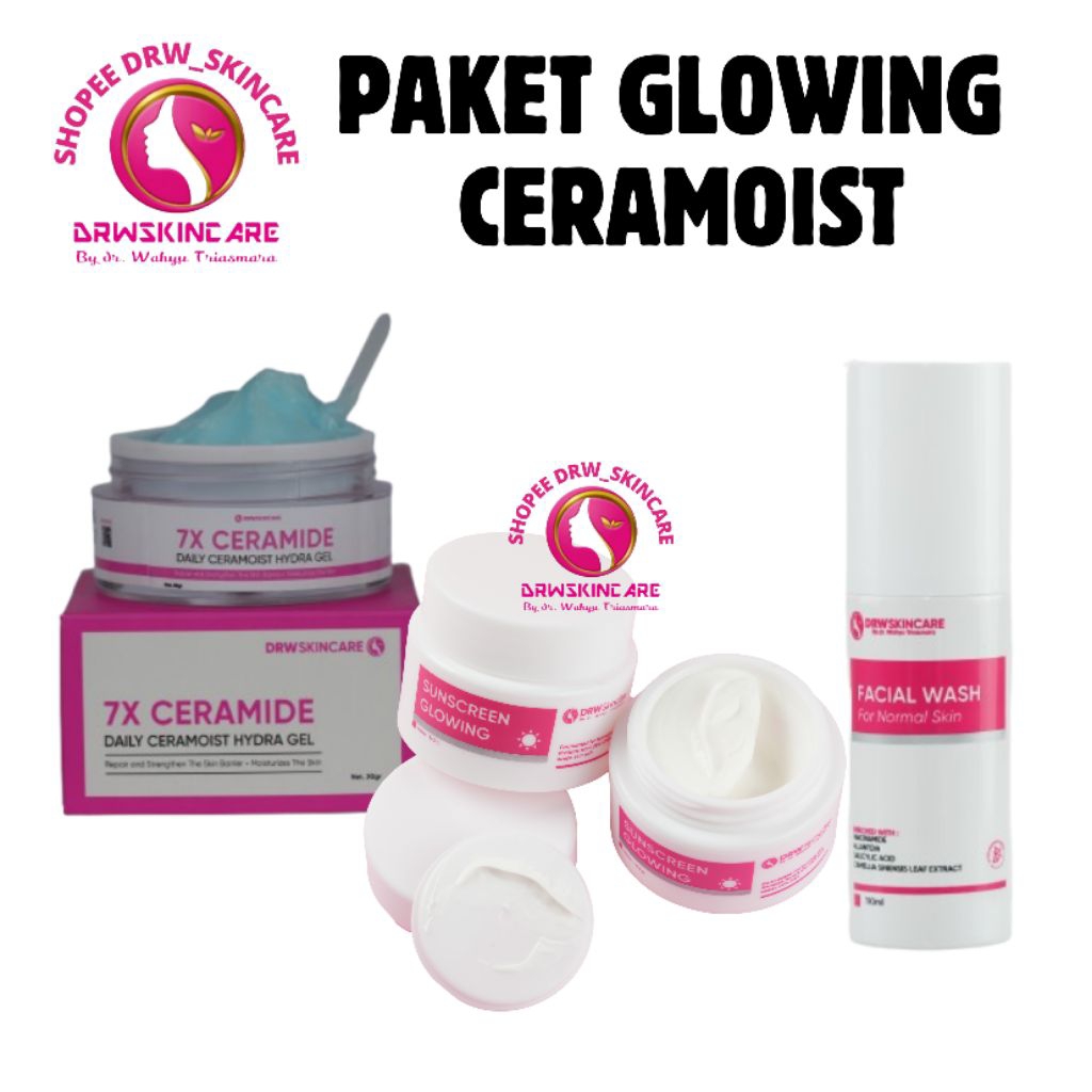 DRW SKINCARE / PAKET GLOWING CERAMOIST / PAKET GLOWING DRW SKINCARE / PAKET GLOWING DRW / PAKET GLOW