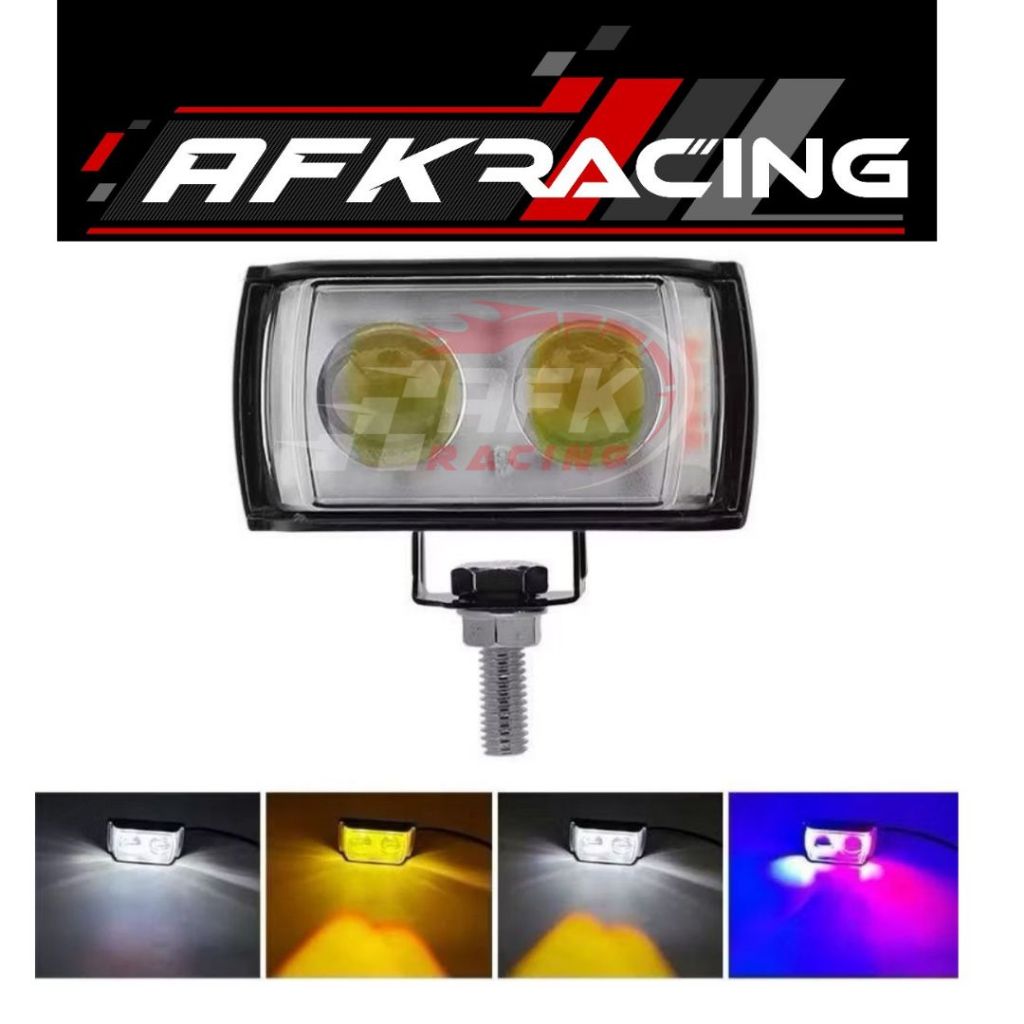 Lampu Tembak Laser Foglamp Sql 2 Mata Super Bright Lampu Tembak Motor Mobil laser 2 mata putih kunin