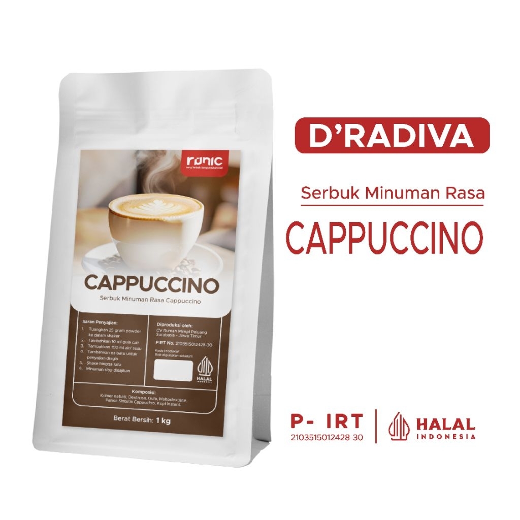 

Bubuk Minuman Premium Cappucino RUNIC 1kg