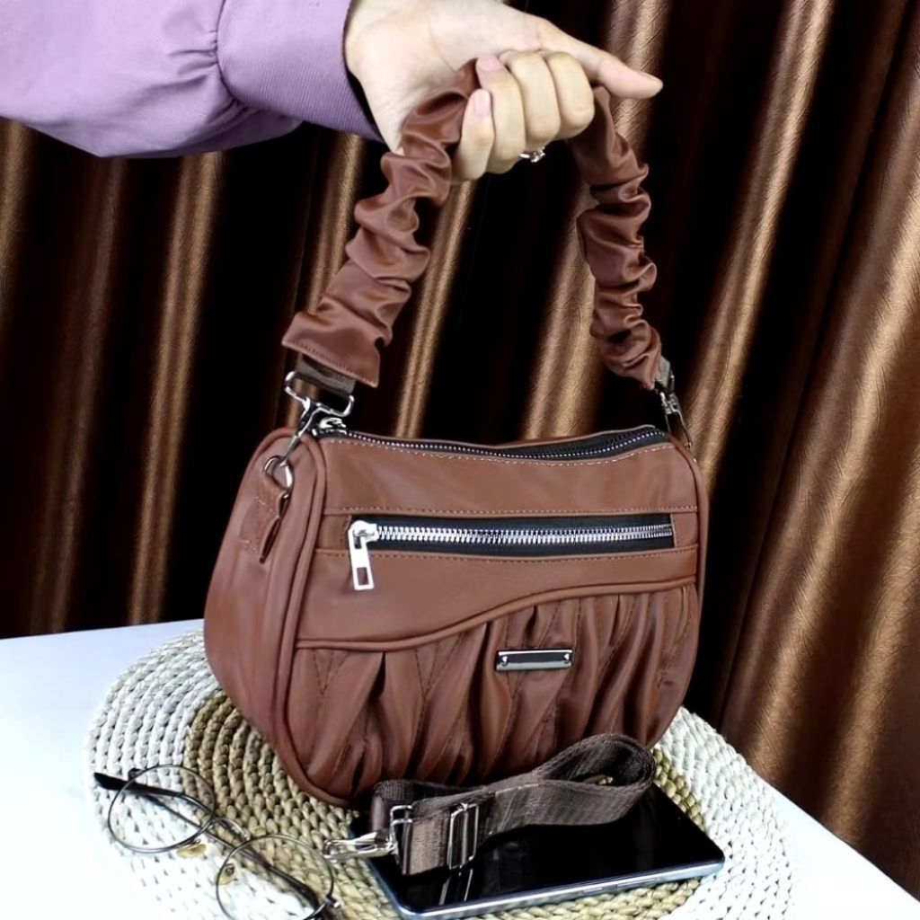 Tas Selempang/Tas bahu Wanita||Tas parasut Crocoly 2 in 1 jinjing 2 Ruang||Tas Crocoly 2 in 1 Series