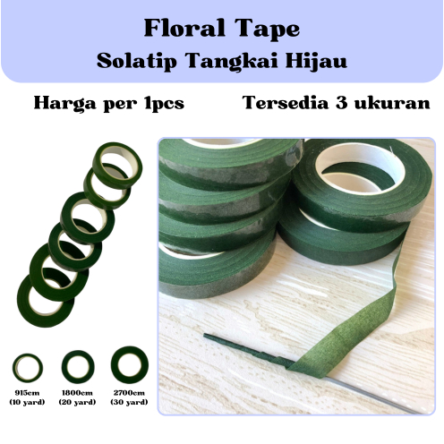 

Floral Tape Selotip Bunga Daun (10 20 30 Yard)
