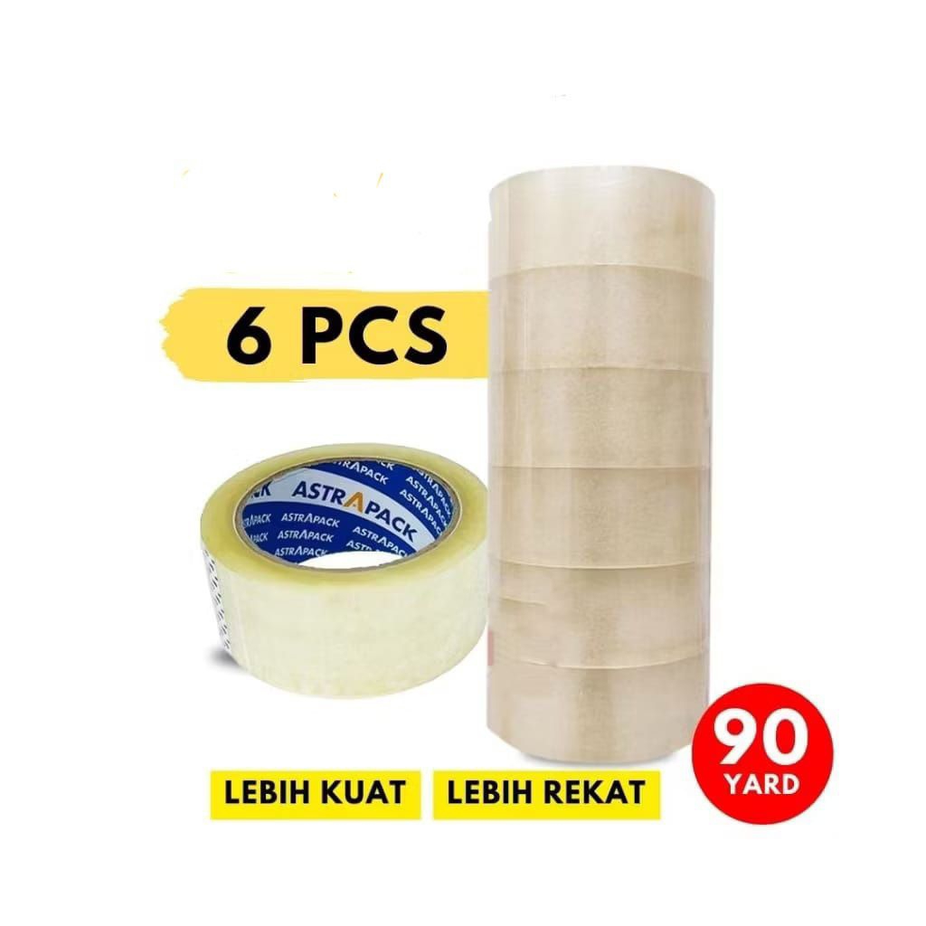 

Lakban Bening Astra Pack 45mm x 90yard Bening Kuat