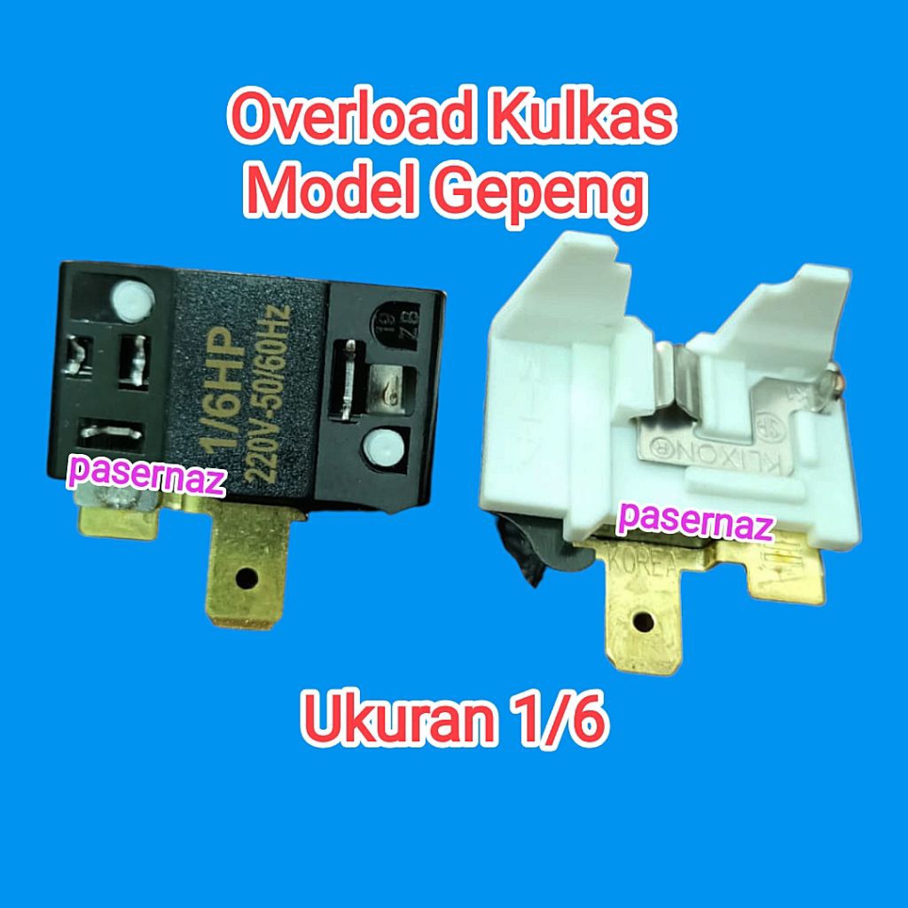 1/6 | Overload Kulkas UMUM Ukuran 1/6 | OLP Kompressor Kulkas | Overload | Overload Kulkas | OLP Kul