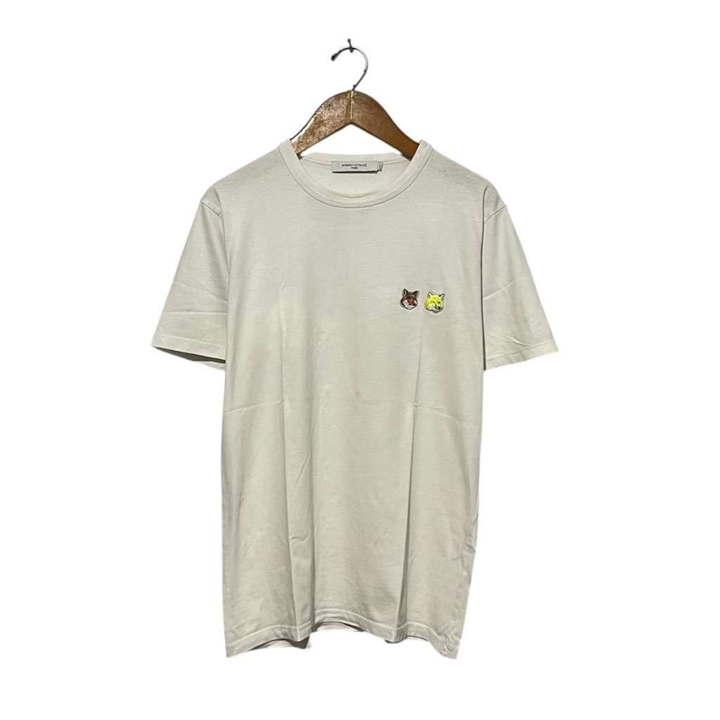 Kaos Maison Kitsune Fox Double Logo Second Original