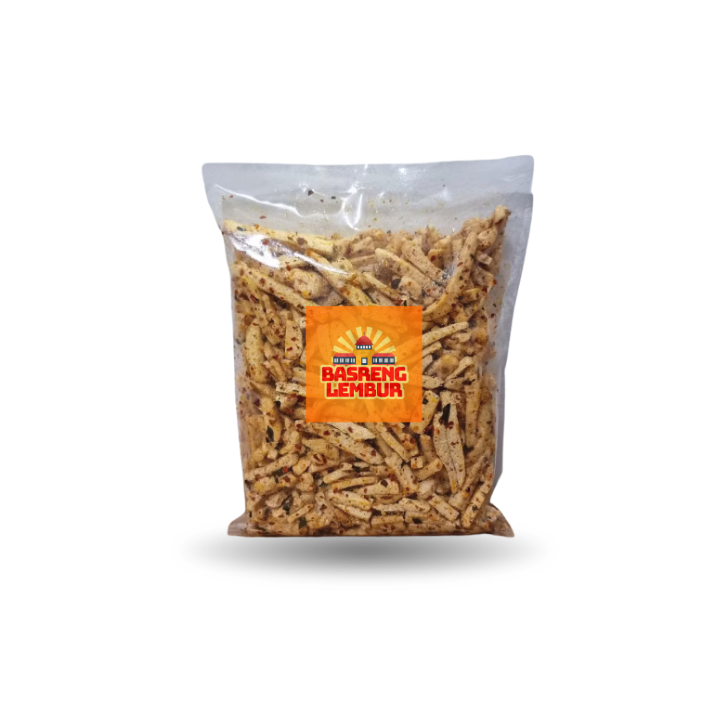 

Basreng Lembur – Basreng Kriuk Daun Jeruk Pedas Gurih | Camilan Viral 500g
