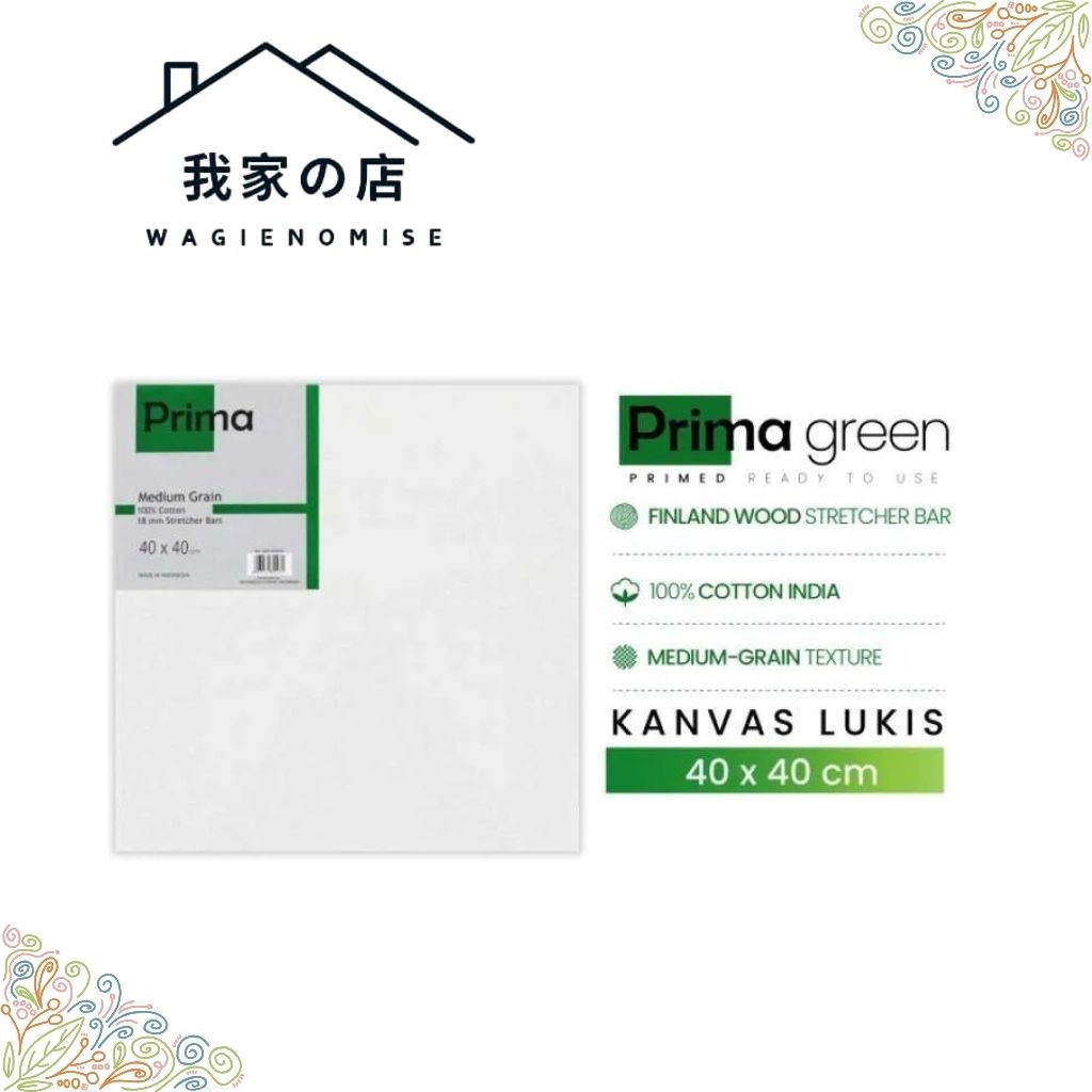 

KANVAS PRIMA GREEN 40X40 CM 100% COTTON ORIGINAL