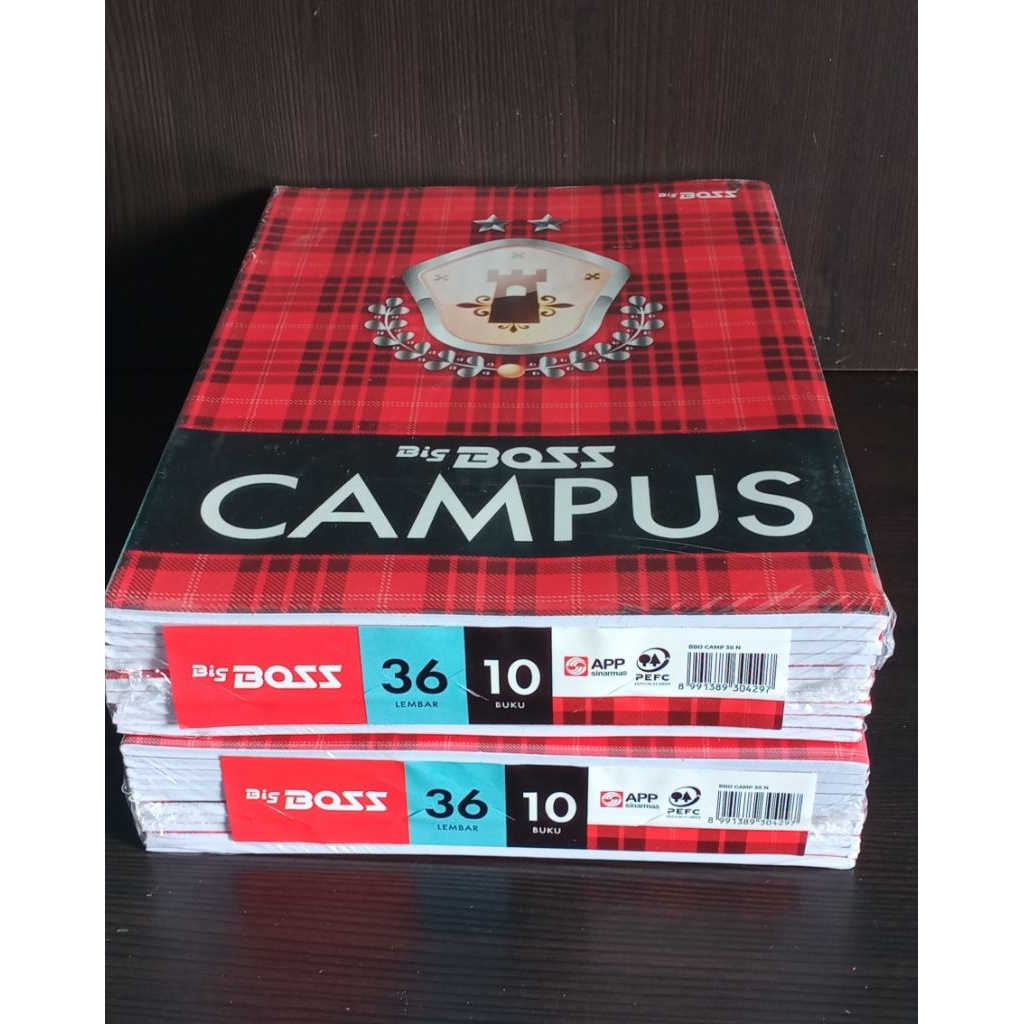 

BUKU TULIS BIG BOSS CAMPUS 36 LEMBAR 1 PAK ISI 10 BUKU UKURAN BOXY