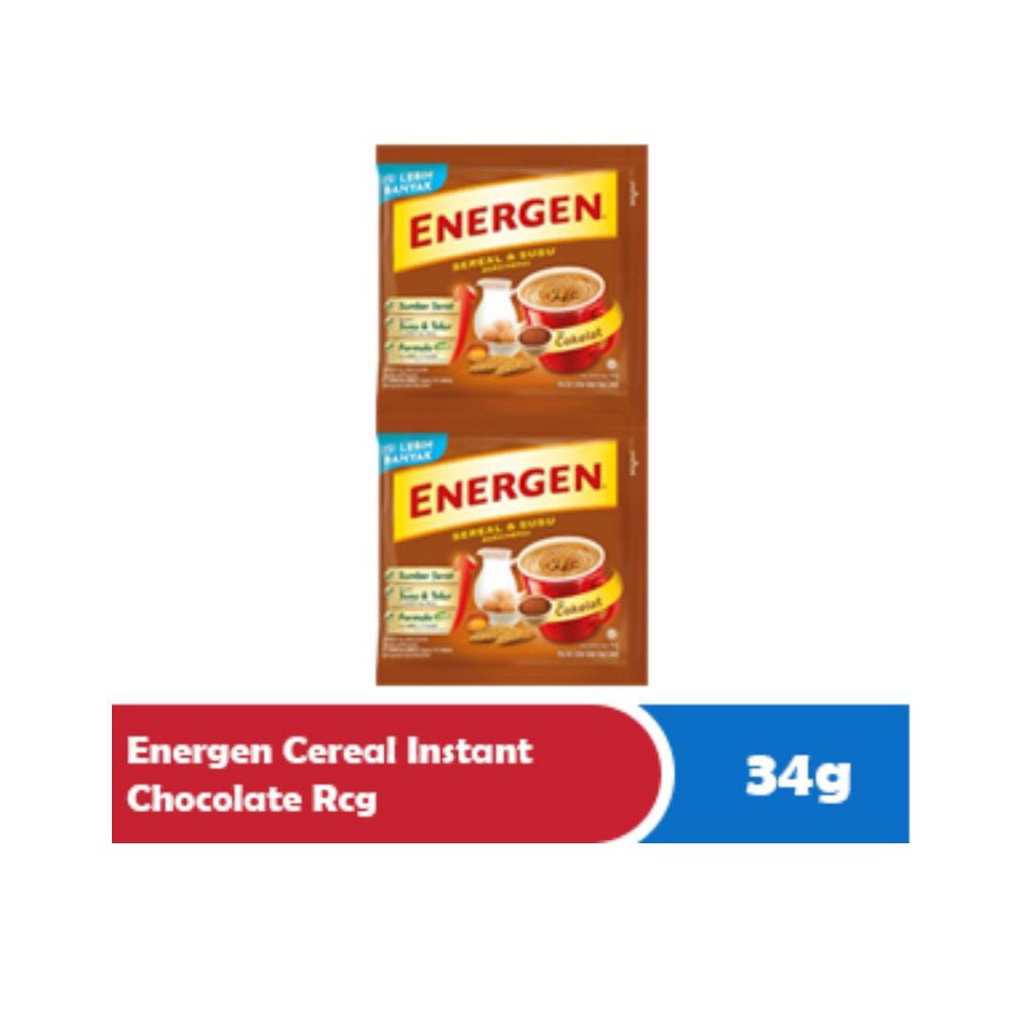 ENERGEN RASA VANILA/COKELAT/KURMA/KACANG HIJAU DUS (Isi 16 Rcg)