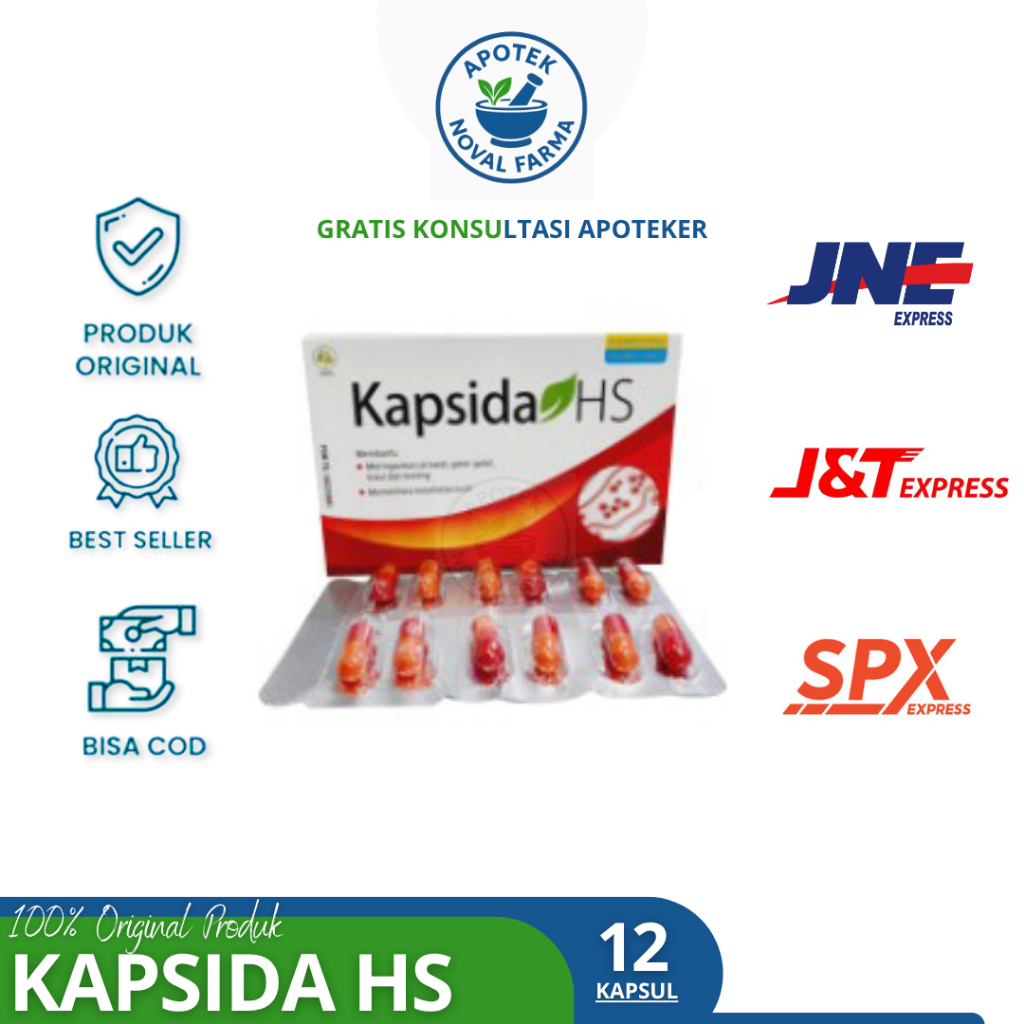 (Live) Kapsida HS isi 12 Kapsul Kapsida HS isi 12 Kapsul Untuk Jerawat
