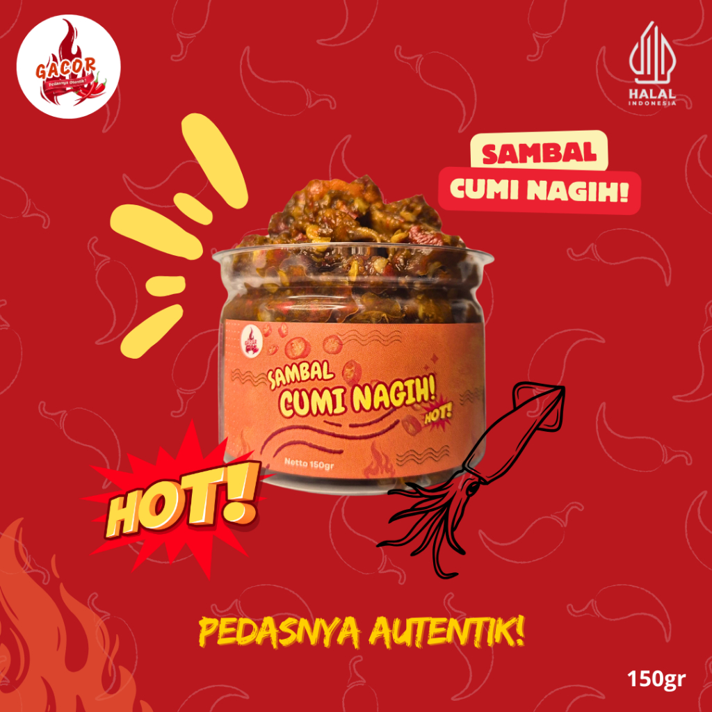 

SAMBAL CUMI NAGIH - BY GACOR SAMBAL (PRODUKSI SENDIRI) TERIMA HARGA RESELLER