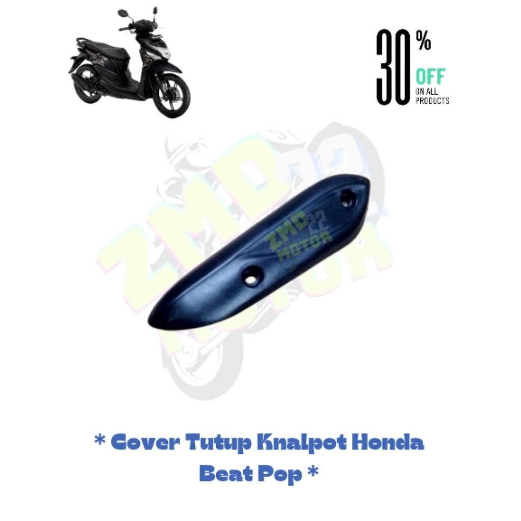 COVER KNALPOT TUTUP KNALPOT HONDA BEAT POP TAHUN 2014/2020 // TUTUP KNALPOT HONDA BEAT