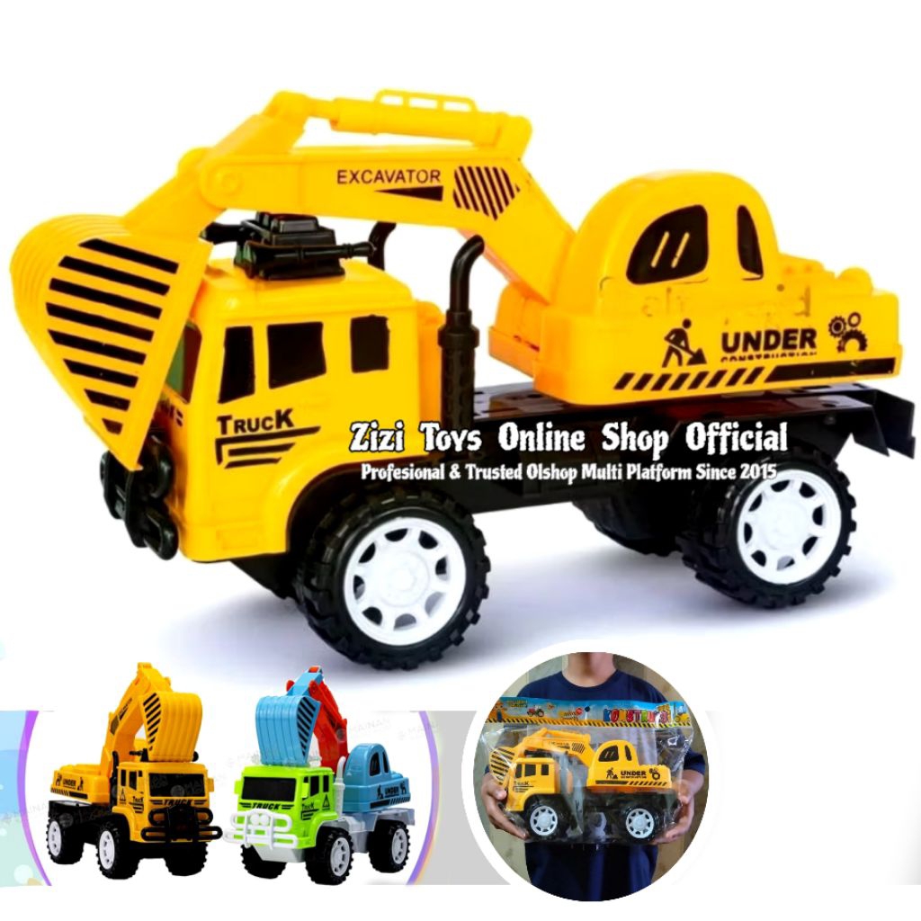 Mainan Anak Truk Excavator Besar Mainan Mobil Konstruksi